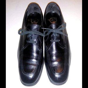 Florsheim Vintage Black Pebble Leather Shoes 8M